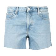 Denim Shorts met Elastaanmix Calvin Klein Jeans , Blue , Dames