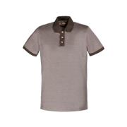 Luxe Pique Oxford Polo Shirt Moorer , Brown , Heren