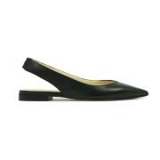 Puntige Chanel Dames Flats Leer Prosperine , Black , Dames