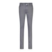 Slim-Fit Leonardo Jeans Made in Italy Tramarossa , Gray , Heren