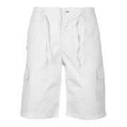 Grijze Bermuda Shorts van Katoenmix Daniele Alessandrini , White , Her...