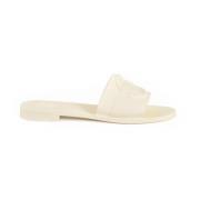 Rubber sandalen voor heren Moncler , White , Dames