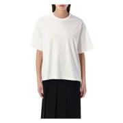 Korte mouw T-shirt in klassieke stijl Studio Nicholson , White , Dames