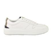 Leren Sneakers met Rubberen Zool Herno , White , Dames