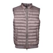 Puffer Vest 100% Polyamide Herno , Beige , Heren