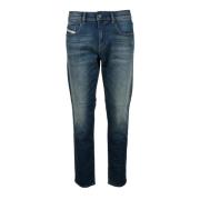 Casual Denim Jeans met Lyocell Mix Diesel , Blue , Heren