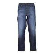 Stijlvolle Jeans met Katoen en Elastaan Emporio Armani , Blue , Heren