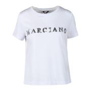 Stijlvolle Marciano T-shirt in katoen-modal mix Guess , White , Dames