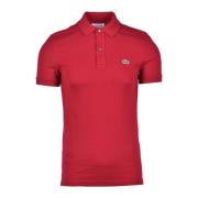 Katoenen Polo Shirt Lacoste , Red , Heren