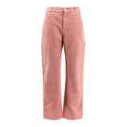 Denim Worker Broek met Versterking Pinko , Pink , Dames