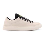 Iconische Suède Lage-Top Veterschoenen Stone Island , White , Heren