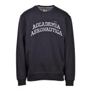 Sweatshirt Aeronautica Militare , Black , Heren