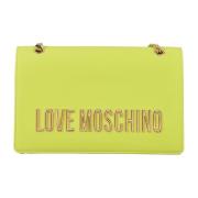 Stijlvolle PU-tas Love Moschino , Green , Dames