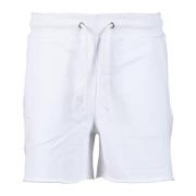 Katoenen Casual Shorts Blauer , White , Dames