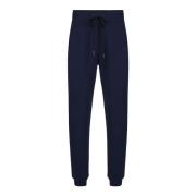 Blauwe katoenen fleecejoggingbroek met berenprint Iceberg , Blue , Her...