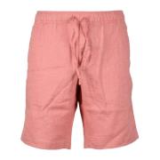 Linnen Bermuda Shorts Tommy Hilfiger , Pink , Heren