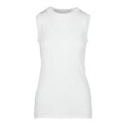 Katoenen Stijlvolle Top Sportmax , White , Dames