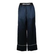 Linnen Viscose Broek Palm Angels , Blue , Dames