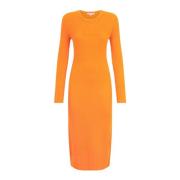 Gebreide Jurk in Oker Patrizia Pepe , Orange , Dames