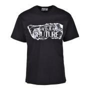 Tshirt Versace Jeans Couture , Black , Heren