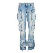 Katoenen Jeans voor Stijlvolle Look The Attico , Blue , Dames