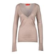 Zijde Kasjmier Trui Wild Cashmere , Beige , Dames