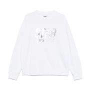 Witte Sweater Elegant Casual Mode Golden Goose , White , Heren