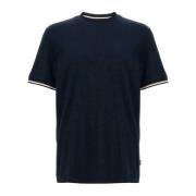 Gestreept Thompson T-shirt Blauw Hugo Boss , Blue , Heren