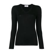 Zwarte Zijde-Kasjmier Blend Brigitte Trui Wild Cashmere , Black , Dame...