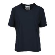 Vrijetijds T-shirt met polyester-elastaanmix Max Mara , Blue , Dames