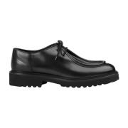 Heren leren veterschoen | zwart Doucal's , Black , Heren