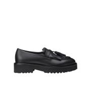 Leren Penny loafers voor dames | zwart Doucal's , Black , Dames