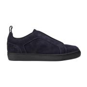 Heren suède sneaker | blauw Doucal's , Blue , Heren