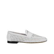 Damesloafer van leer | wit Doucal's , White , Dames