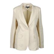 Linnen Jas Max Mara Weekend , White , Dames