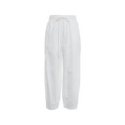 Witte Linnen Broek Elegante Stijl Thom Krom , White , Dames