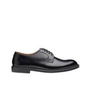 Heren leren veterschoenen | zwart Doucal's , Black , Heren