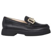 Zwarte Dames Loafer - Hoogwaardig Leer Högl , Black , Dames