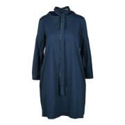 Elegante katoenmix jurk Max Mara , Blue , Dames