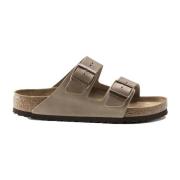 Originele Anatomische Nubuck Sandalen Birkenstock , Brown , Dames