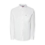 Klassiek Wit Overhemd Tommy Jeans , White , Heren