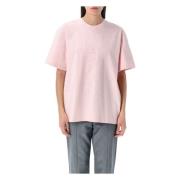 Krijt Roze Heart T-shirt Ganni , Pink , Dames