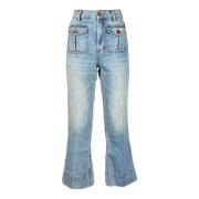 Boot-cut Jeans Zimmermann , Blue , Dames