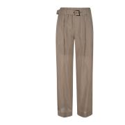 Koffie Room Broek Brunello Cucinelli , Brown , Dames