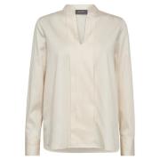 Plooi Blouse MOS Mosh , Beige , Dames