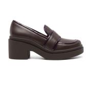 Tijdloze Block Heel Loafers voor vrouwen Roberto Festa , Brown , Dames