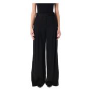 Zwarte Wijde Pantalons Remain Birger Christensen , Black , Dames