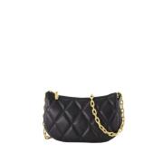 Gewatteerde leren Rocking Pouch in zwart Burberry , Black , Dames