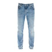 Slim Fit Bright Blue Jeans Boss , Blue , Heren