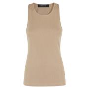 Coste Jersey Jurk Federica Tosi , Brown , Dames